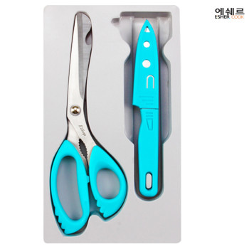에쉐르 주방가위+과도 2p세트