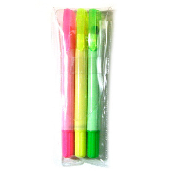 뉴칼라고체형광펜3P세트