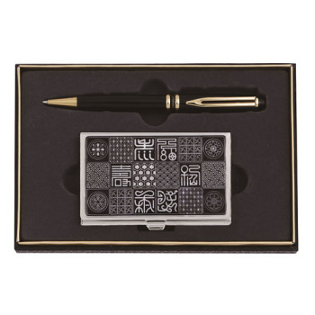 아쿠아펜블랙+수복신문자도자개명함