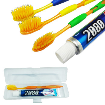 2080치약+금색칫솔(칫솔디자인다양공급)