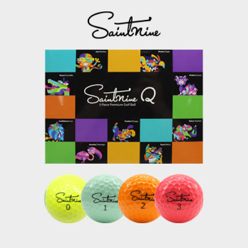 세인트나인 Q 12구(3pc) 골프공 칼라 골프공