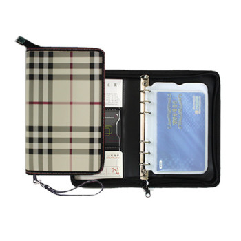 [통장지갑] 체크 미싱 바인다 통장집