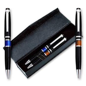 아쿠아블루오렌지set(자석케이스)(볼펜)