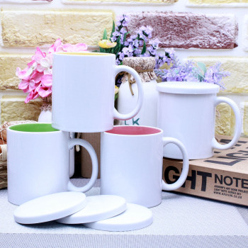 직선인칼라 매직뚜껑 머그