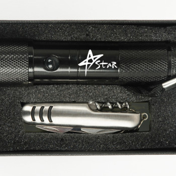 7구LED후레쉬·레이져포인터+맥가이버칼