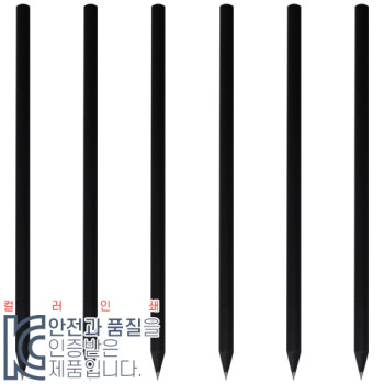 (컬러인쇄)흑목원형미두연필